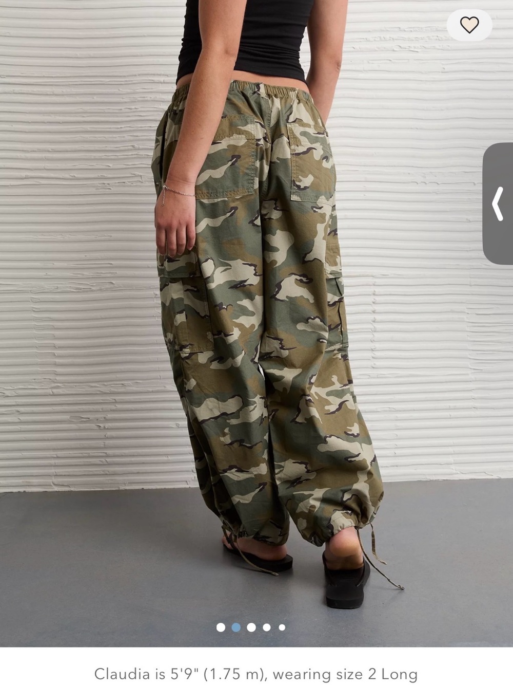 AE Low-Rise Baggy Cargo Parachute Pant